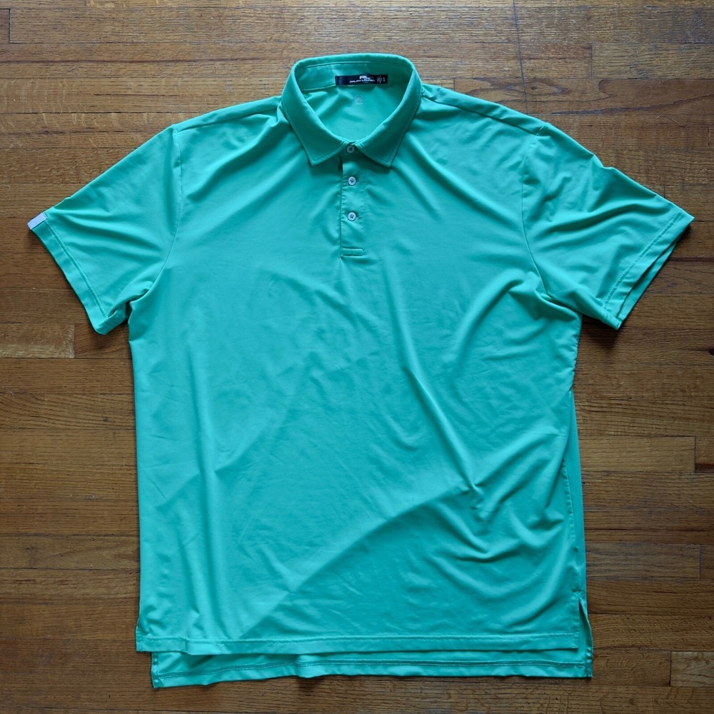 RLX Ralph Lauren Golf Polo Shirt Moisture Wicking Green‎ XL